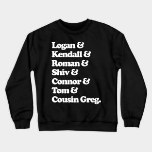 Succession Names List Crewneck Sweatshirt